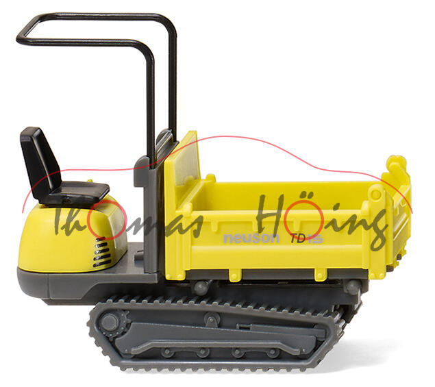 Track Dumper WACKER NEUSON TD15 (Typ Kettendumper, Mod. 2008-2013), gelb/grau, Wiking, 1:87, mb
