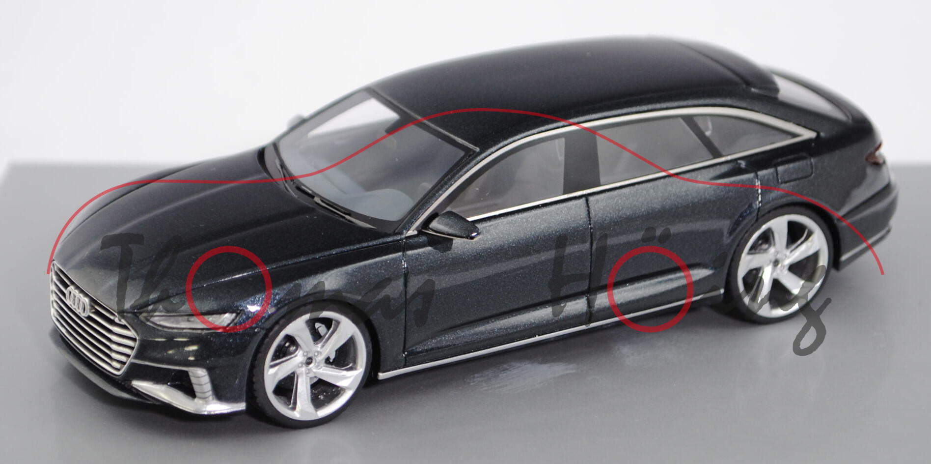 Audi prologue Avant concept, fusionblau, Automobil Salon Genf 2015, Looksmart Models, 1:43, Werbesch