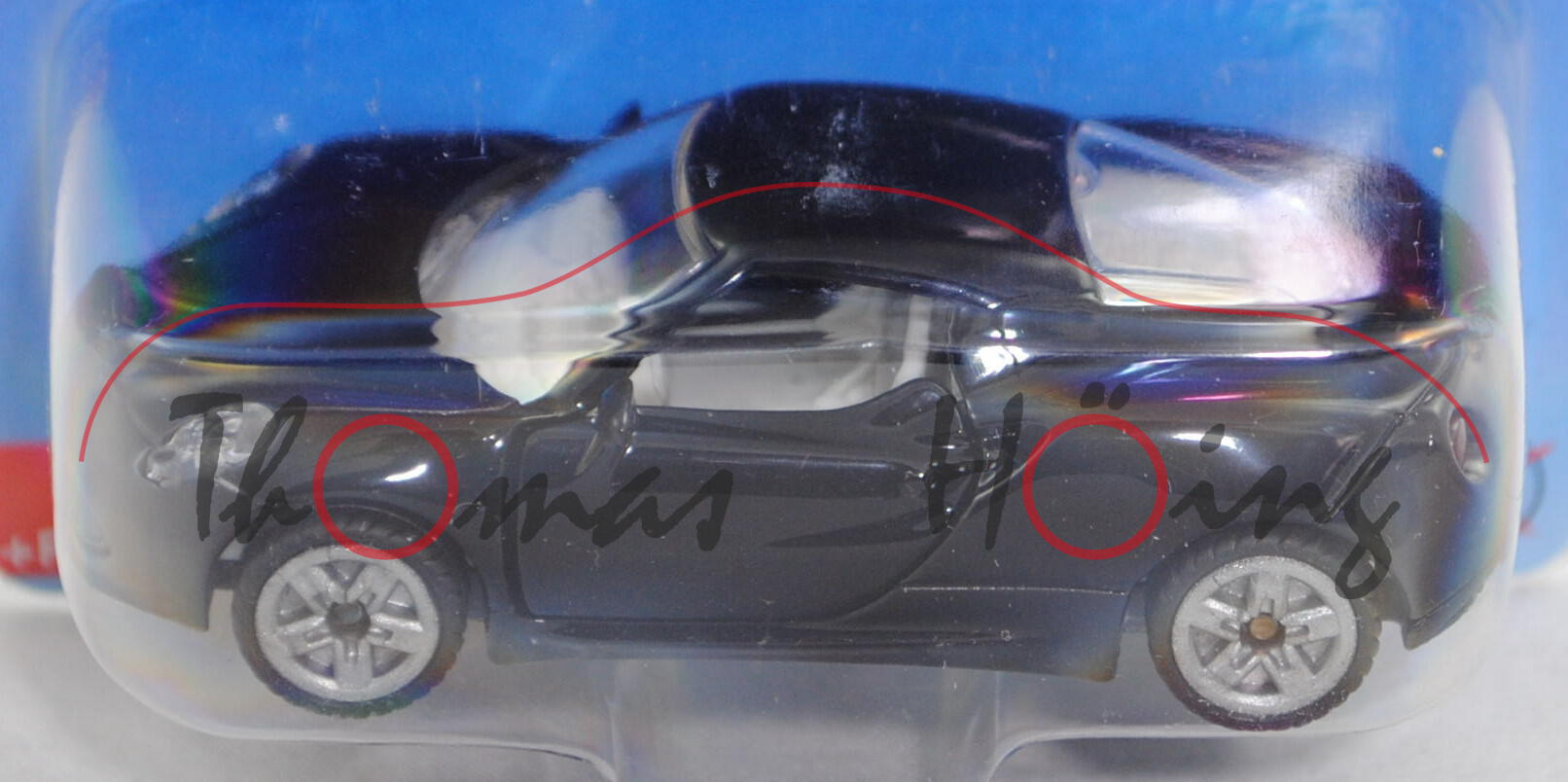 00002 Alfa Romeo 4C (Modell 2013-), schwarz, innen grauweiß, B47 silber, SIKU SUPER, ca. 1:50, P29e