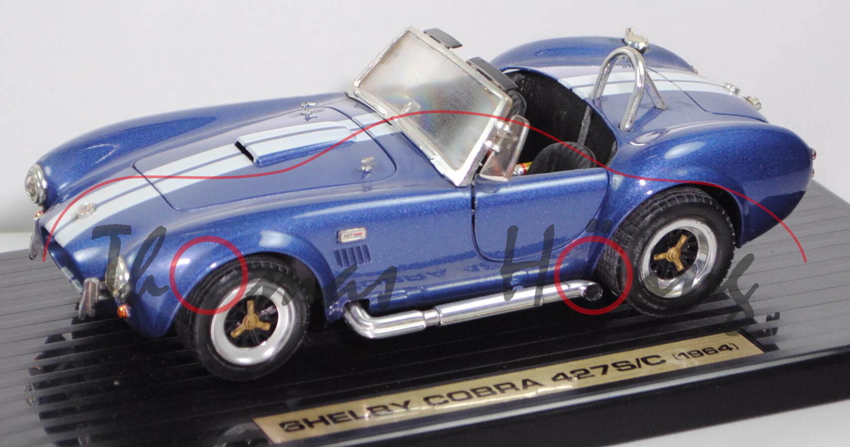 Shelby Cobra 427 S/C (Mark III, Mod. 65-67, Bj. 1965), blaumetallic, Road Tough® / Yatming, 1:18, mb