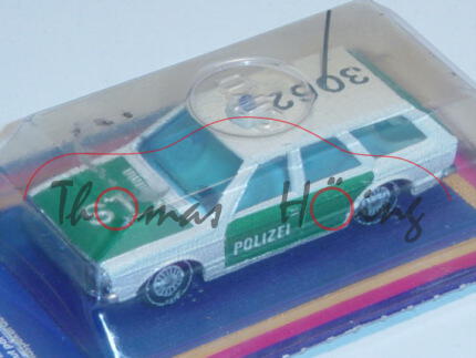 00007 VW Passat Variant (B1, Typ 33, Modell 1974-1977) Polizei-Lautsprecherwagen, reinweiß/minzgrün,