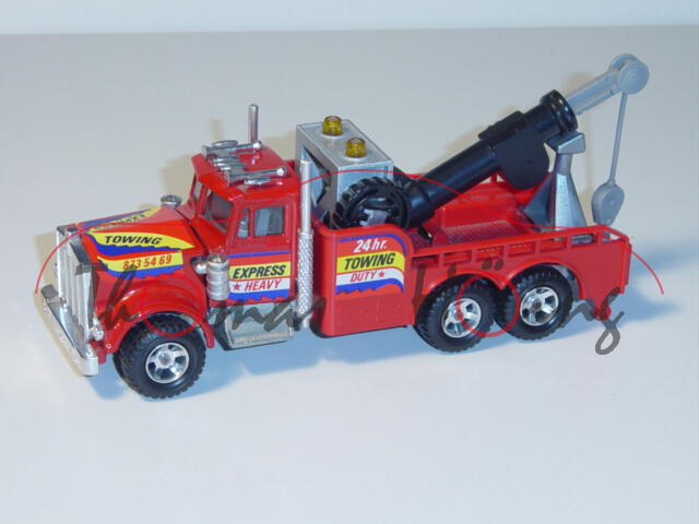 Kenworth Heavy Duty Wrecker (Abschleppwagen), feuerrot, EXPRESS / HEAVY / 24h / TOWING / DUTY / EXPR