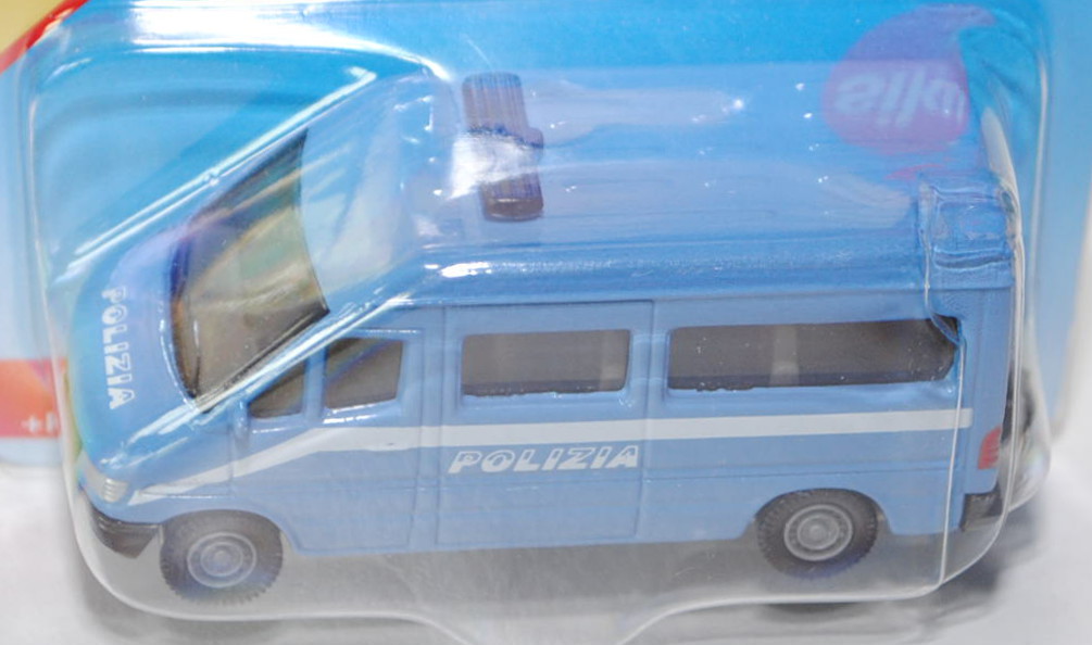 00500 I Mercedes-Benz Sprinter (T1N, Mod. 95-00) Polizeibus, hell-brillantblau, POLIZIA, P29e