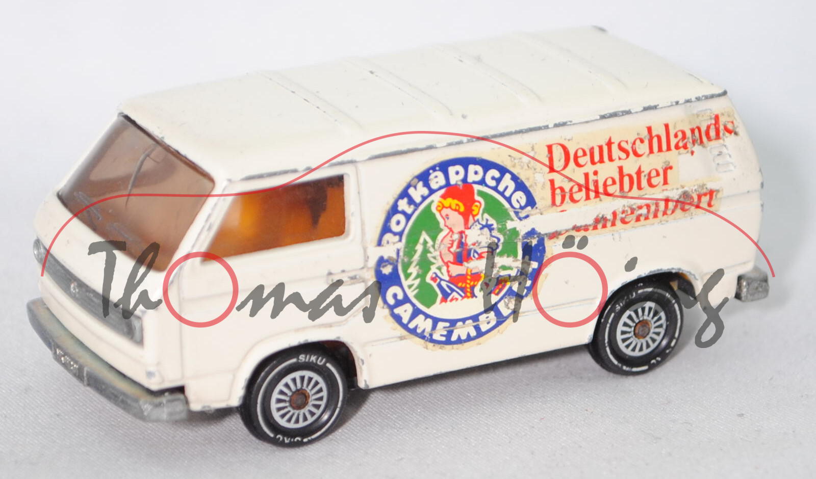 VW Transporter 2,0 Liter (Typ T3, Modell 1979-1982), cremeweiß, Rotkäppchen CAMEMBERT, vsc