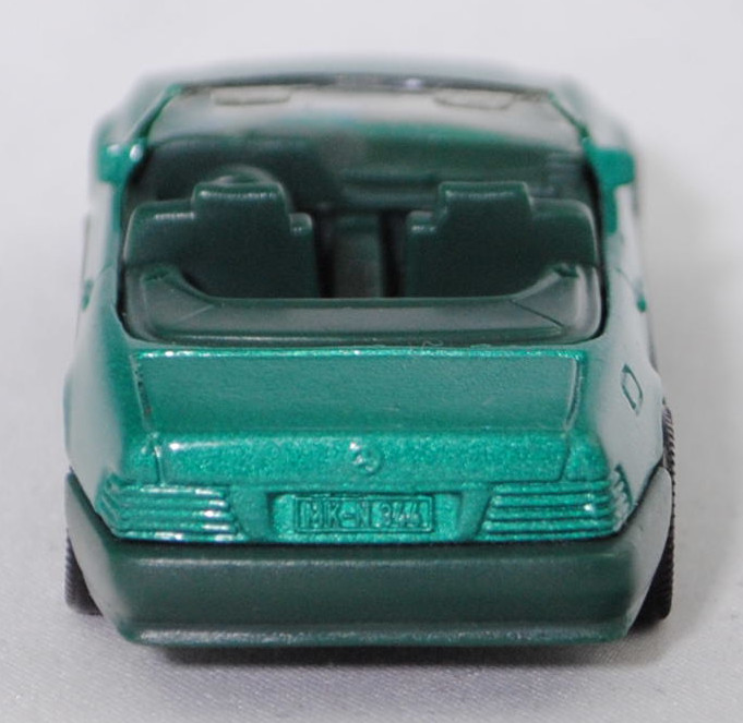 00002 Mercedes-Benz 500 SL (R 129, Modell 1989-1992), türkisgrünmetallic, Stern im Kühlergrill silber, Heckklappe ohne Stern, Hong, B6, SIKU SUPER, 1:55, m
