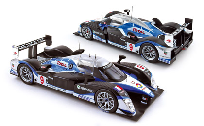 Peugeot 908 Hdi FAP, silber/himmelblau/mattschwarz, Präsentation 24h von Le Mans 2009, Klasse LMP1, 