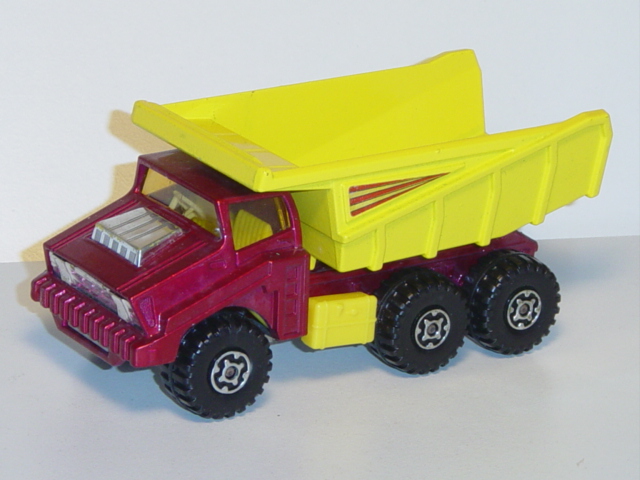 Big Tipper, dunkelrotmetallic/zinkgelb, Matchbox Super Kings, mb