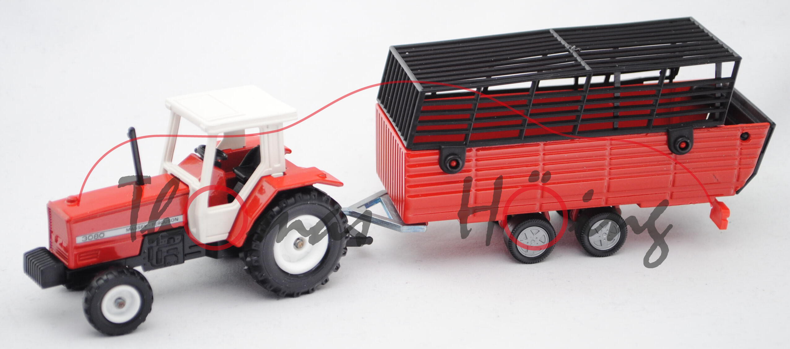 00000 Massey Ferguson 3080 2WD (Mod. 86-88) mit Heuwagen, Heuwagen B8, L14n