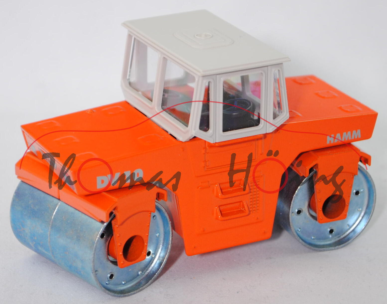 00000 HAMM DV 10.22 C Tandemvibrationswalze (Modell 1987-1994), reinorange, SIKU, ca. 1:45, L15 (m-)