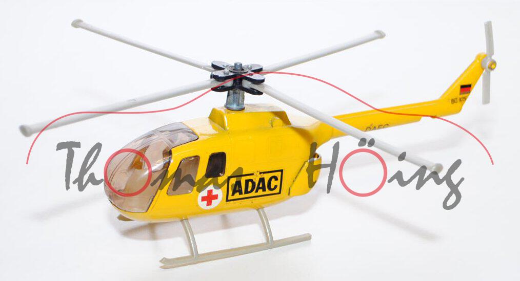 Hubschrauber BO 105, kadmiumgelb, ADAC / D - DAEC, Trage+hinteres Plastikteil weg, m-