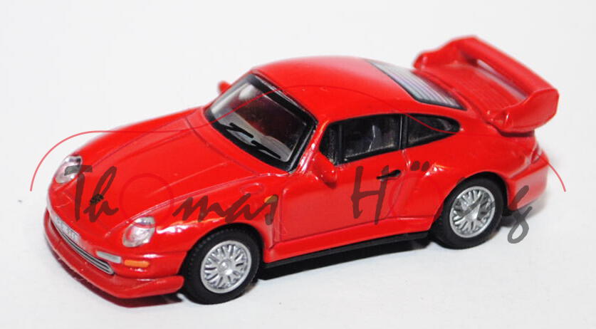 Porsche 911 GT2 (Typ 993), Modell 1995-1997, hell-verkehrsrot, Schuco Junior, 1:72