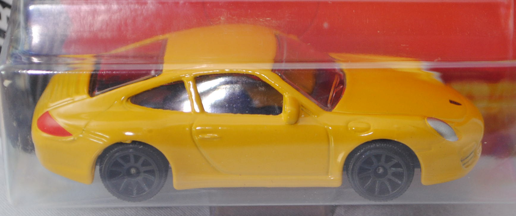 Porsche 911 Carrera Typ 997 (Modell 2004-2008) (Nr. 209 E), kadmiumgelb, Felgen schwarz, majorette,