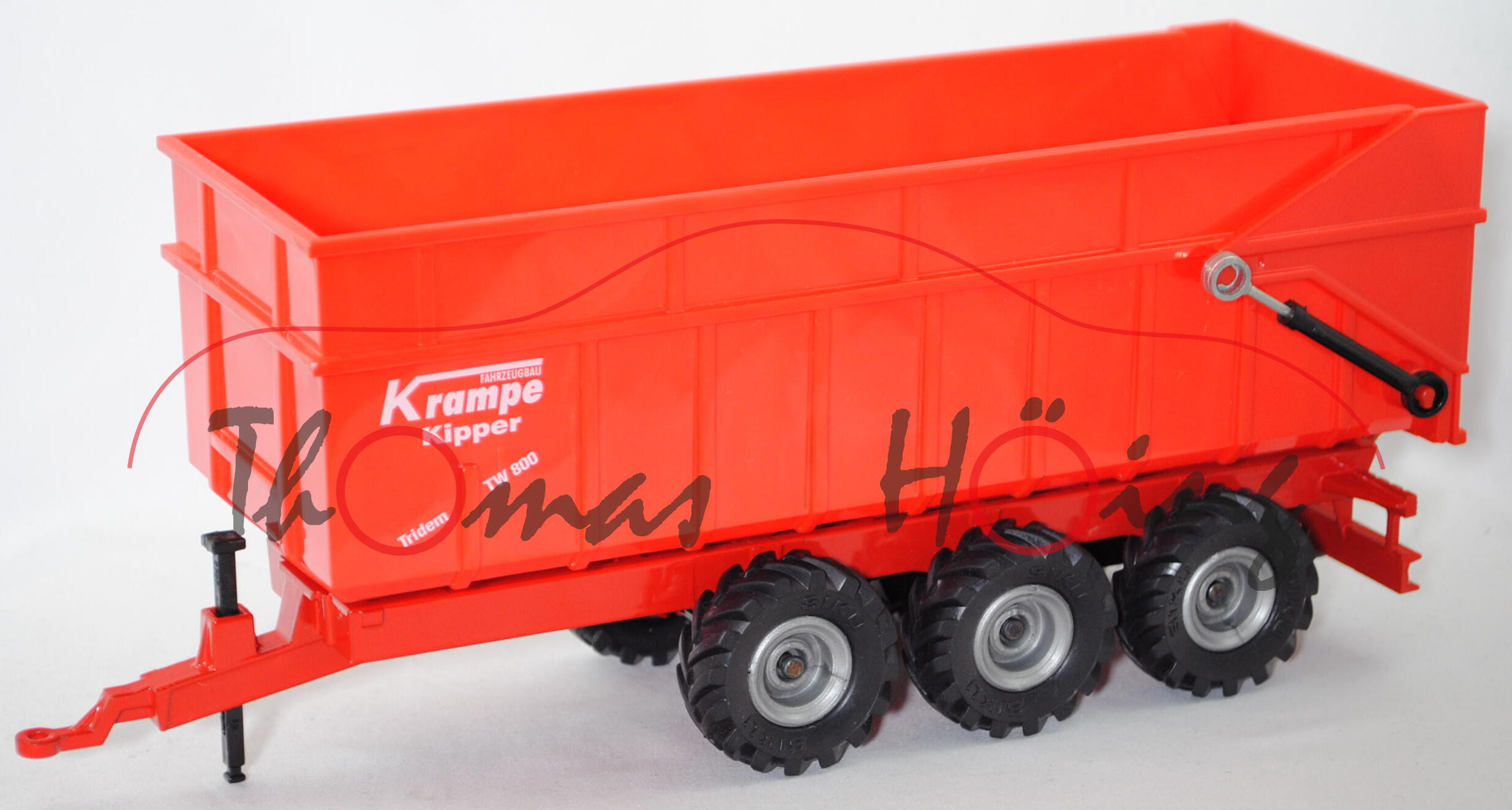 00000 Krampe Tridem-Wannenkipper TW 800 (Modell 1996-2003), rot, SIKU, 1:32, L15 (Lagerspuren)