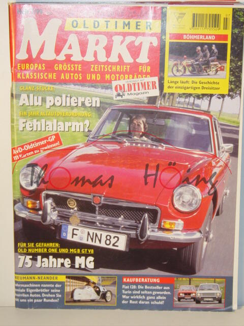 MARKT EUROPAS GRÖSSTE OLDTIMER-ZEITSCHRIFT, Heft 7, Juli 1999