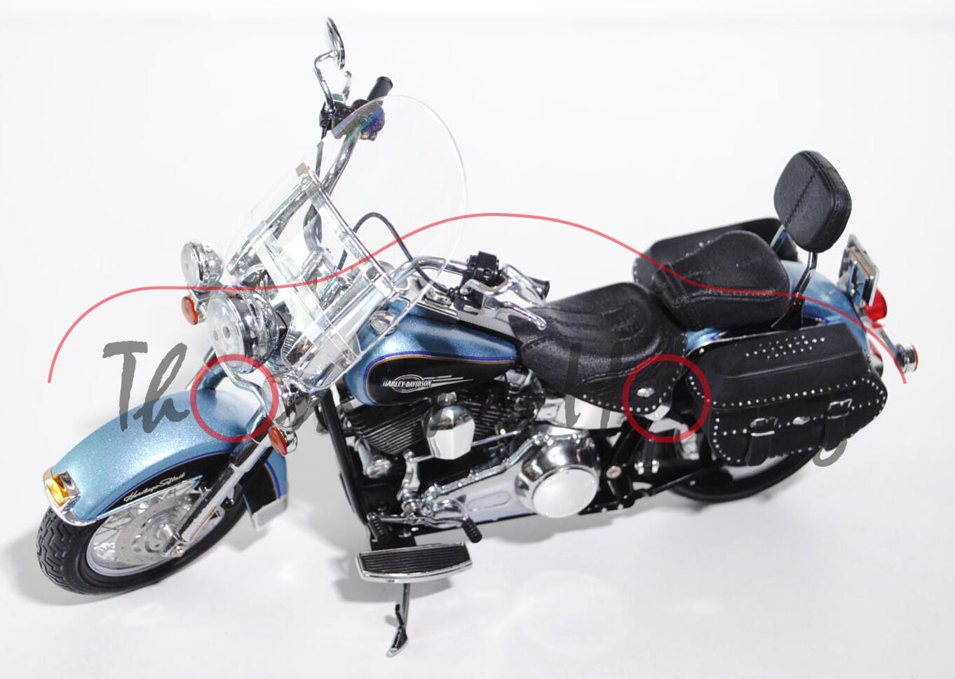 Harley-Davidson® Heritage Softail Classic - FLSTC, Modell 2008, suede blue perl / vivid black, HIGHW