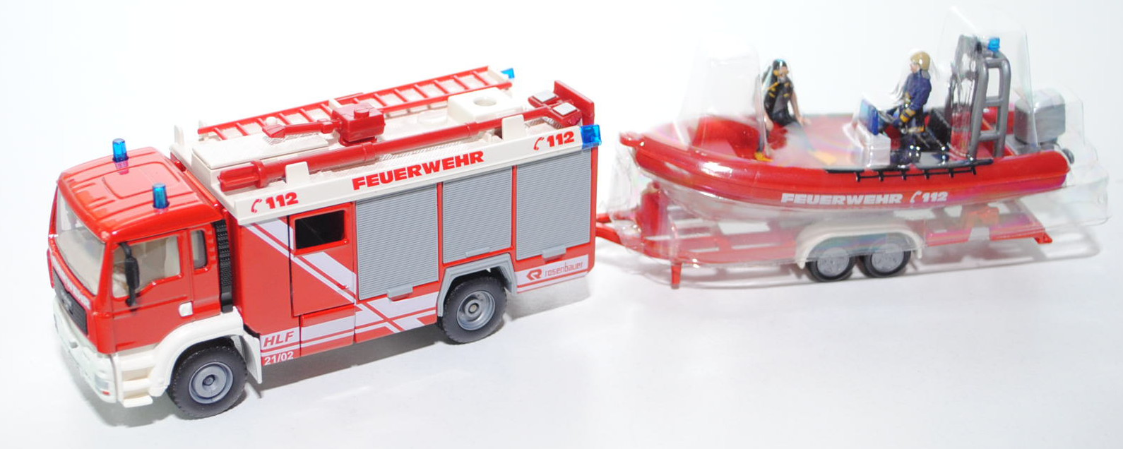 00000 HLF MAN TGA 18.460 M (Mod. 2000-2007) Feuerwehr (Aufbau: Rosenbauer) mit Anhänger und Mehrzwec