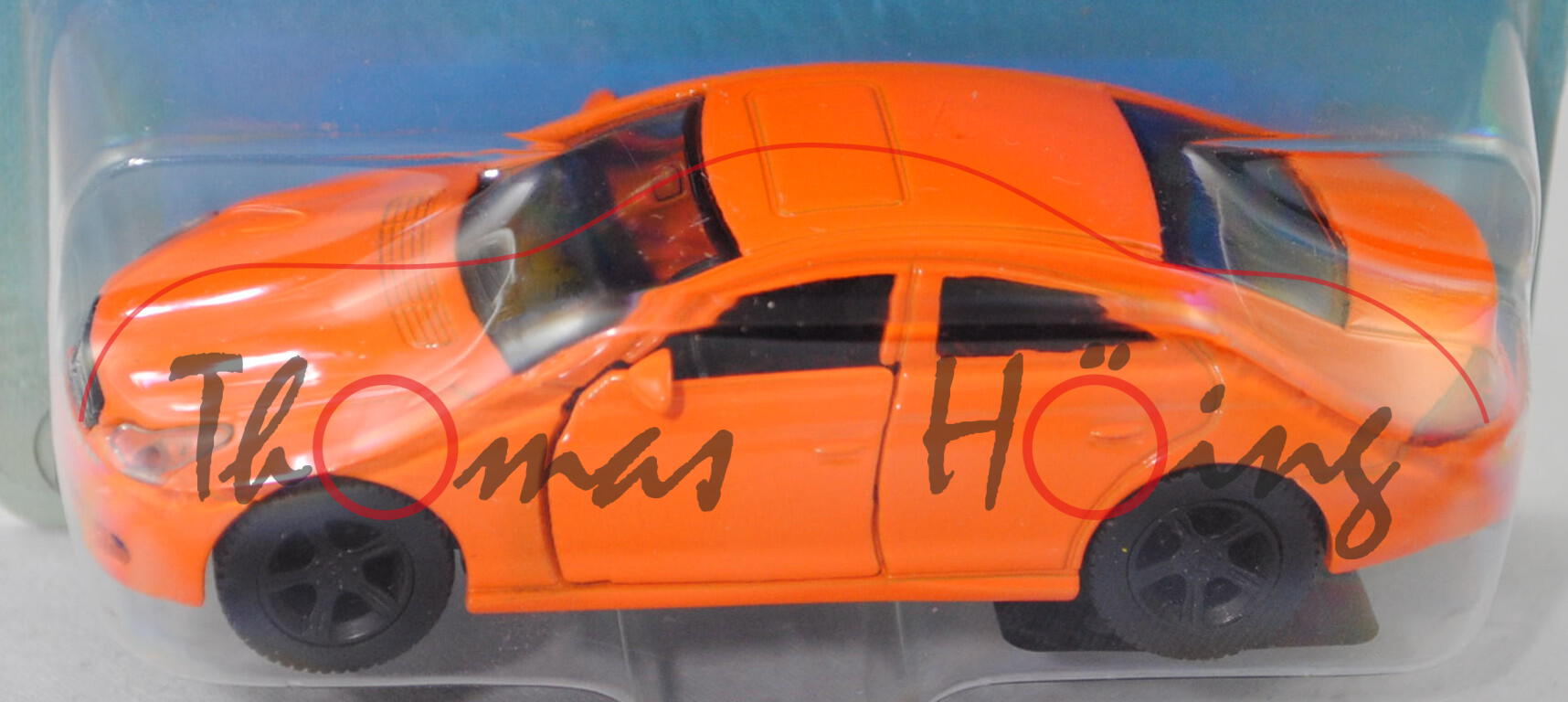 00002 Mercedes-Benz CLS 500 (Baureihe C 219, Mod. 04-06), hellrotorange, SIKU, 1:58, P29a (geklebt)