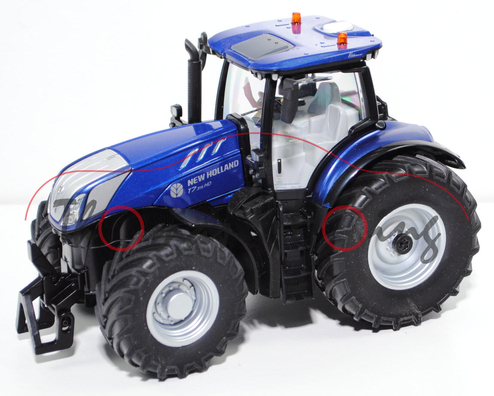 00000 New Holland T7.315 HD (Mod. 21-) mit Doppelreifen+Bluetooth App-Steuerung, 1:32, L18mp