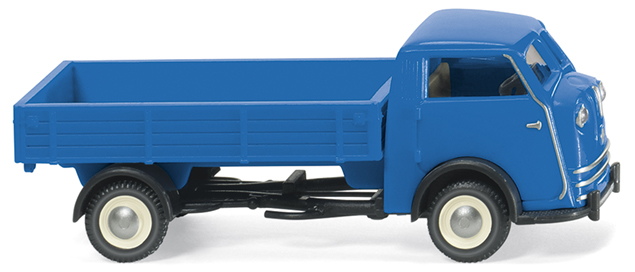 Tempo Matador Hochpritsche (Motor: 25 PS VW Motor, Modell 1949-1952), blau, Wiking, 1:87, mb