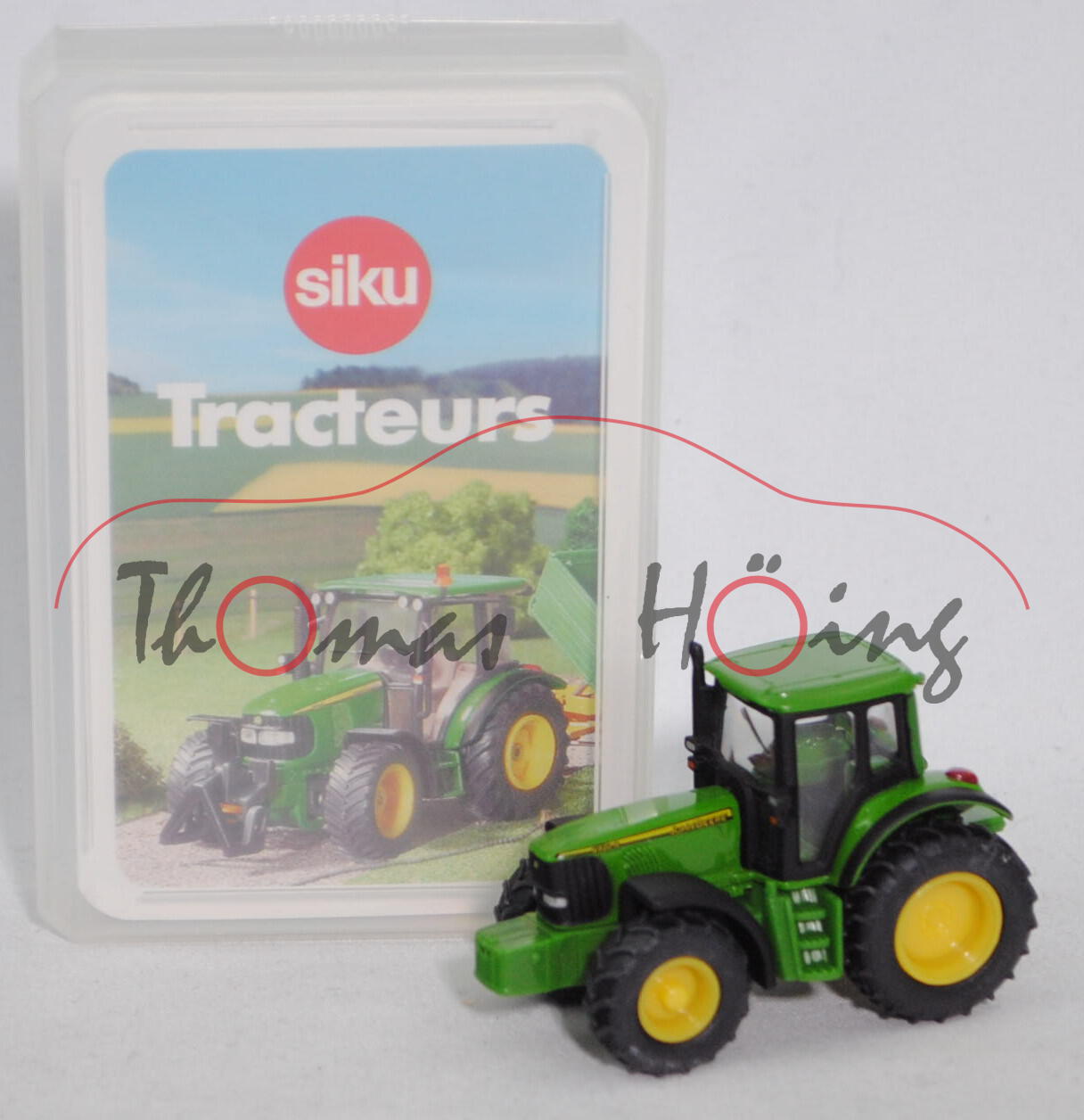 00100 F Tracteurs Quartett mit John Deere 6920 S (Mod. 2001-2006), grün, SIKU SUPER / TOPP ASS, P28b