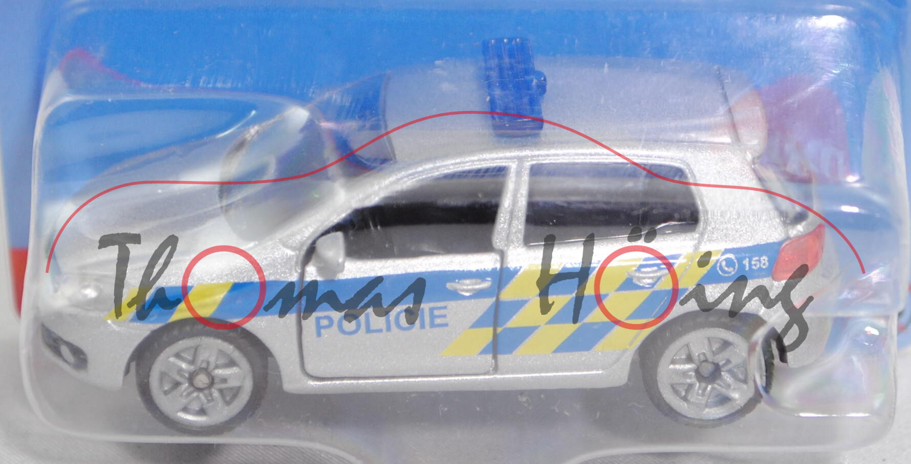 06100 CZ VW Golf VI 2.0 TDI (Typ 1K, Modell 2008-2012) Patrol Car, silber, POLICIE, P29e (Limited)