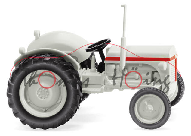 Ferguson TE 20 (Modell 1946-1948, Baujahr 1946), grauweiß, Wiking, 1:87, mb