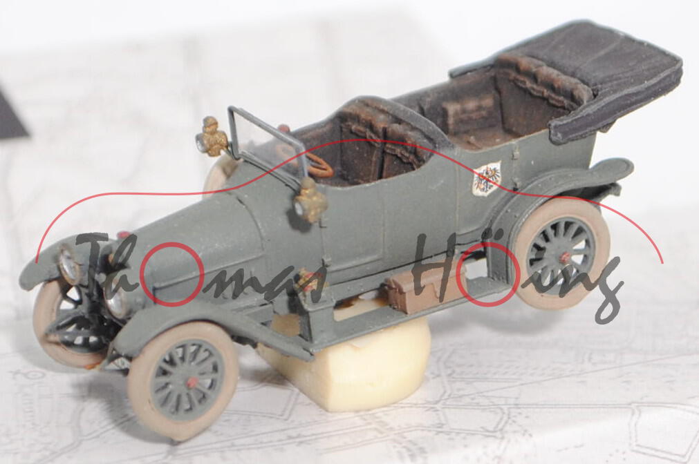 Audi Typ B 10/28 PS (Modell 1911-1917) WW I Wehrmacht 1, hell-grüngrau, Artitec®, 1:87, mb