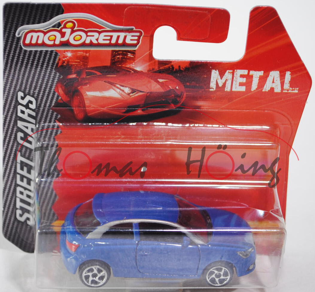 Audi A1 (Typ 8X), Modell 2010-, (Nr. 237 E), hell-violettblau, Türen zu öffnen, majorette, 1:64, mb
