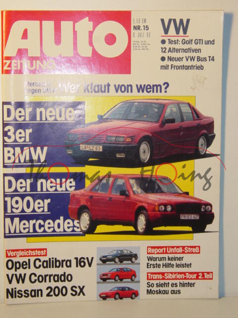 AUTO ZEITUNG, Heft 15, 6. Juli 1990