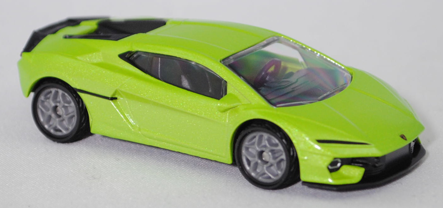 00000 Lamborghini Temerario (1. Generation, Modell 2024-), hell-gelbgrünmetallic, innen schwarz, B55 silbergrau, SIKU SUPER, 1:59, P29f