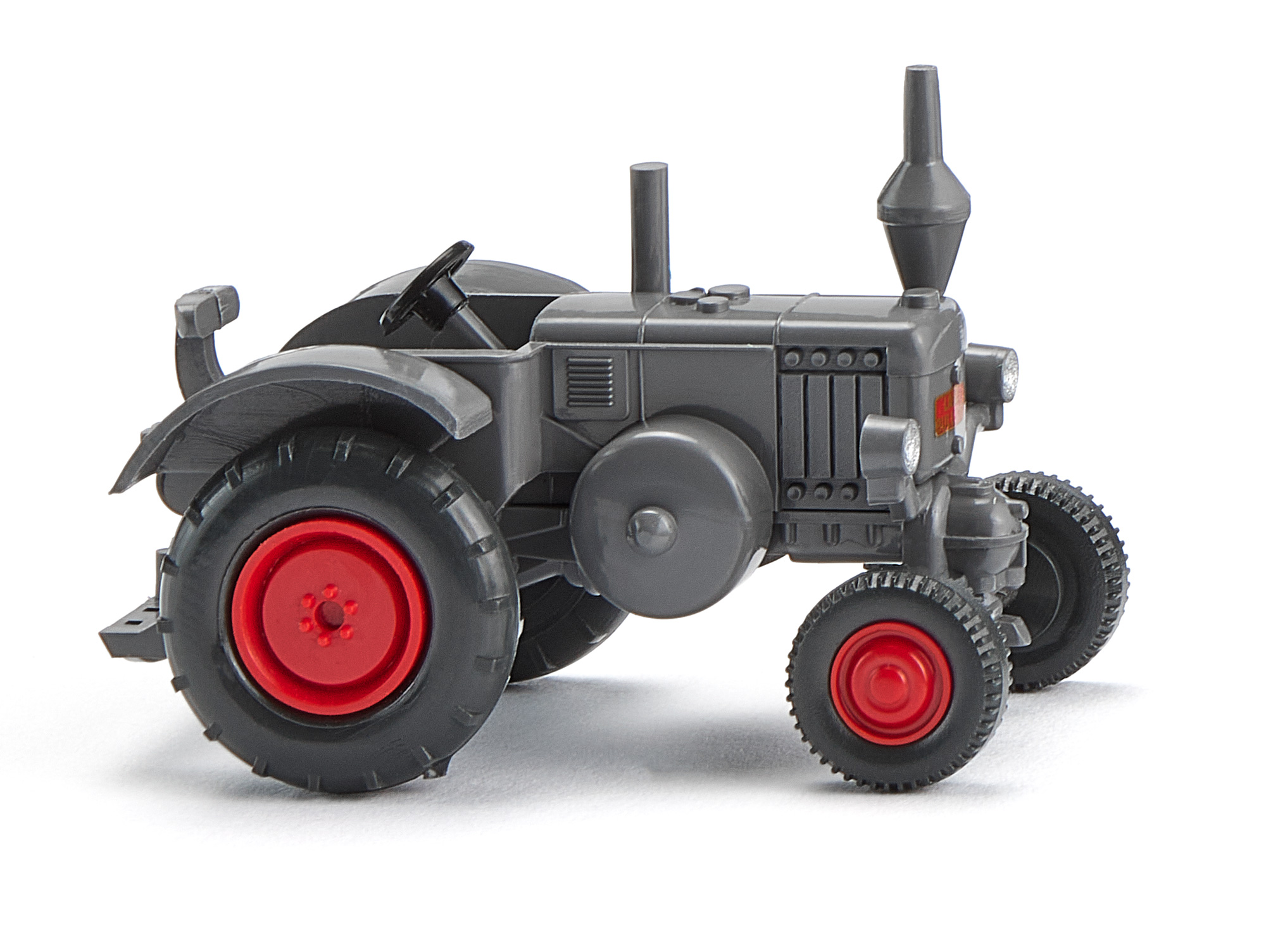 Lanz Ackerluft-Bulldog HR8 D1506 (Modell 1937-1940 und 1950-1955, Baujahr 1936), Karosserie basaltgrau, Sitz basaltgrau, Lenkrad schwarz, Wiking, 1:87, mb