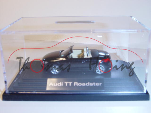 Audi TT Roadster, Mj. 06, phantomschwarz, Wiking, 1:87, Werbeschachtel