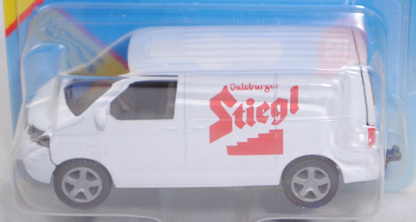 00423 Stiegl VW T5.1 Transporter (Modell 2003-2009), reinweiß, Salzburger / Stiegl, SIKU, 1:58, P29b