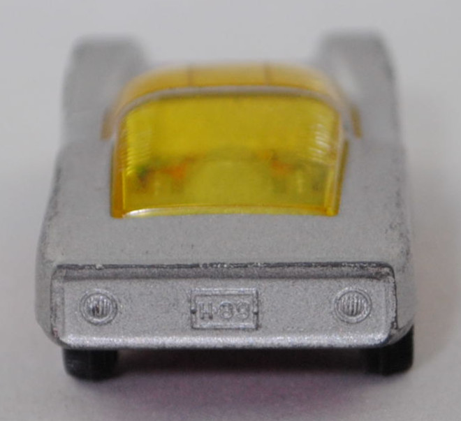 00003 Porsche 906 Carrera 6 (Typ Standard Coupé, Modell 1966-1966), silbergraumetallic/verkehrsrot, Startnummer 6, Bpr. V 285, Germ, Verglasung gelb, R10 weiß, SIKU SUPER, 1:59, vsc
