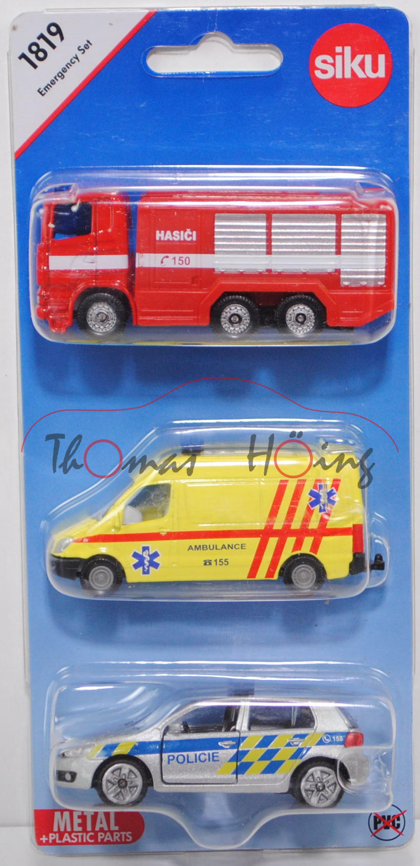 06100 CZ Emergency Set mit Scania R380+Mercedes-Benz Sprinter II+VW Golf VI, HASICI / POLICIE, P29e