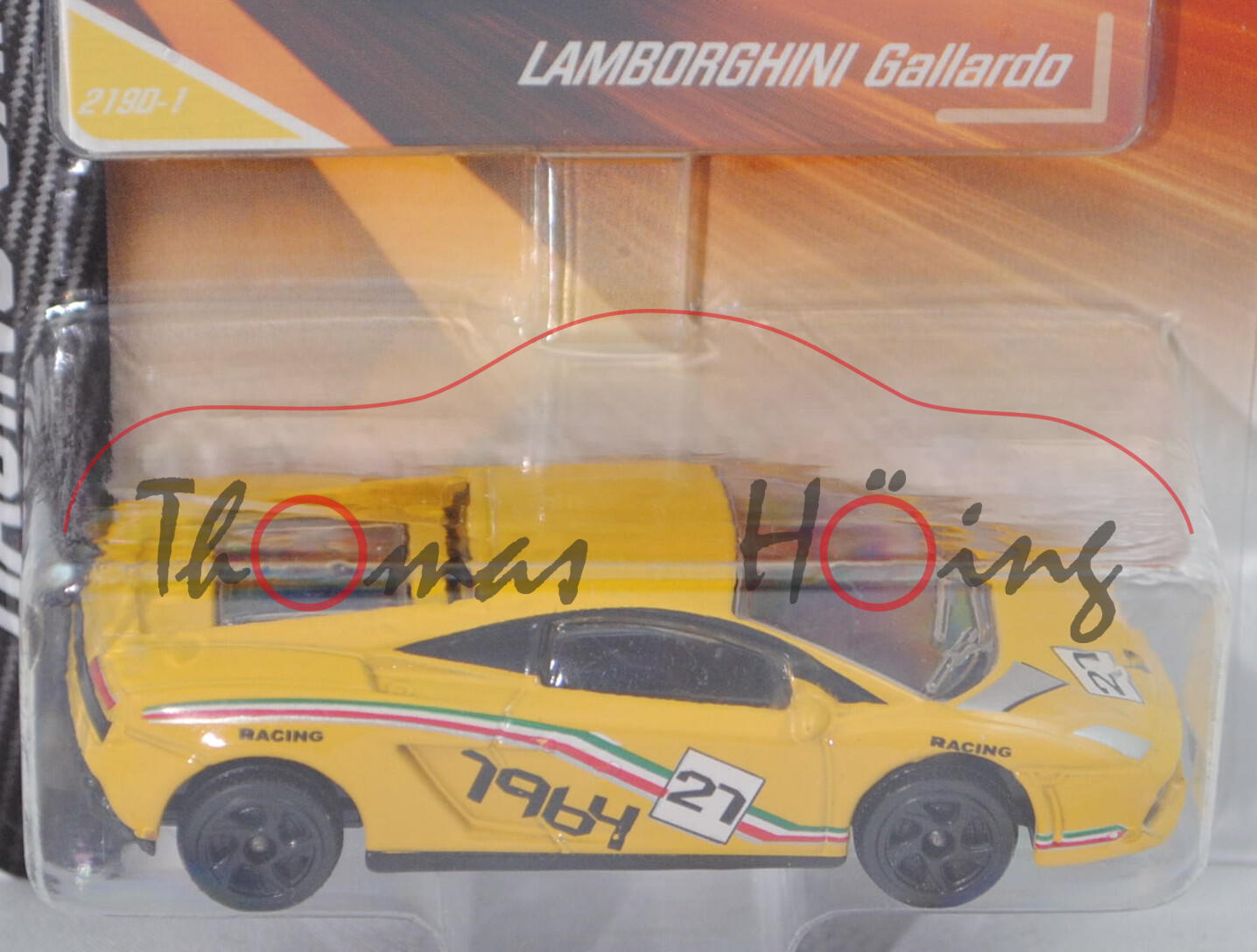 Lamborghini Gallardo LP 560-4 (Mod. 2008-2012) (Nr. 219 D), gelb, RACING / 1964, Nr. 27, Nr. 219D-1