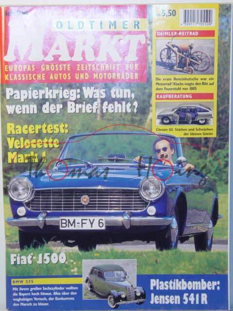 MARKT EUROPAS GRÖSSTE OLDTIMER-ZEITSCHRIFT, Heft 6, Juni 1994