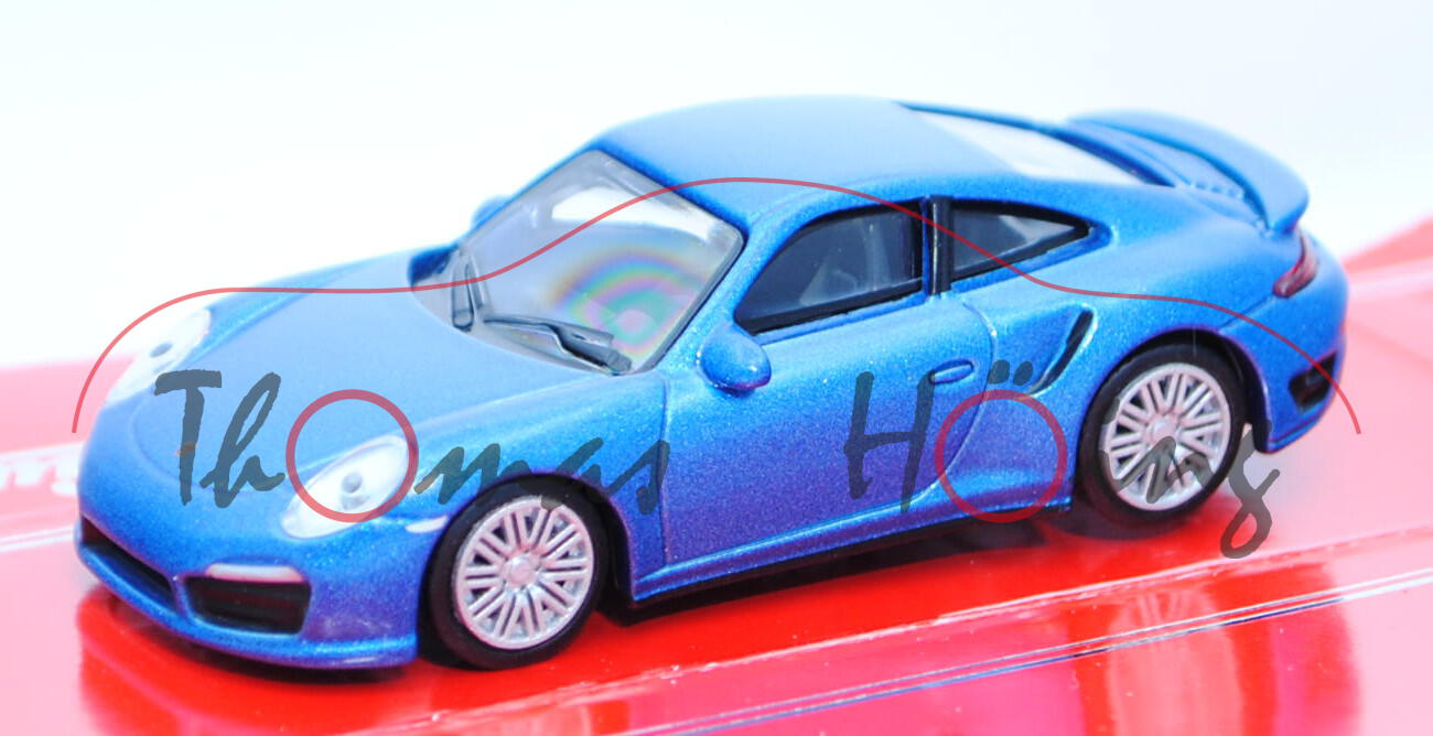 Porsche 911 Turbo S (Typ 991, Modell 2013-), hell-violettblaumetallic, Schuco, 1:64, mb