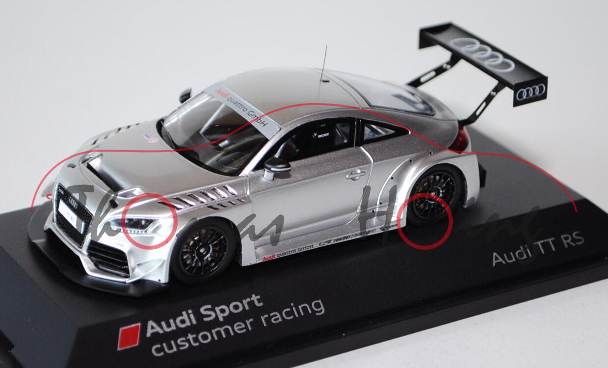 Audi TT RS VLN (Typ 8J), Modell 2009-, silbermetallic, Präsentationsmodell, Audi Sport / customer ra