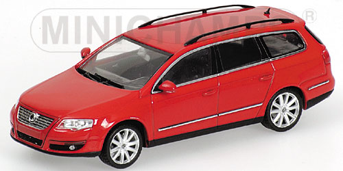 VW Passat Variant (B6, Typ 3C), Modell 2005-2010, tornadorot, Minichamps, 1:43, PC-Box