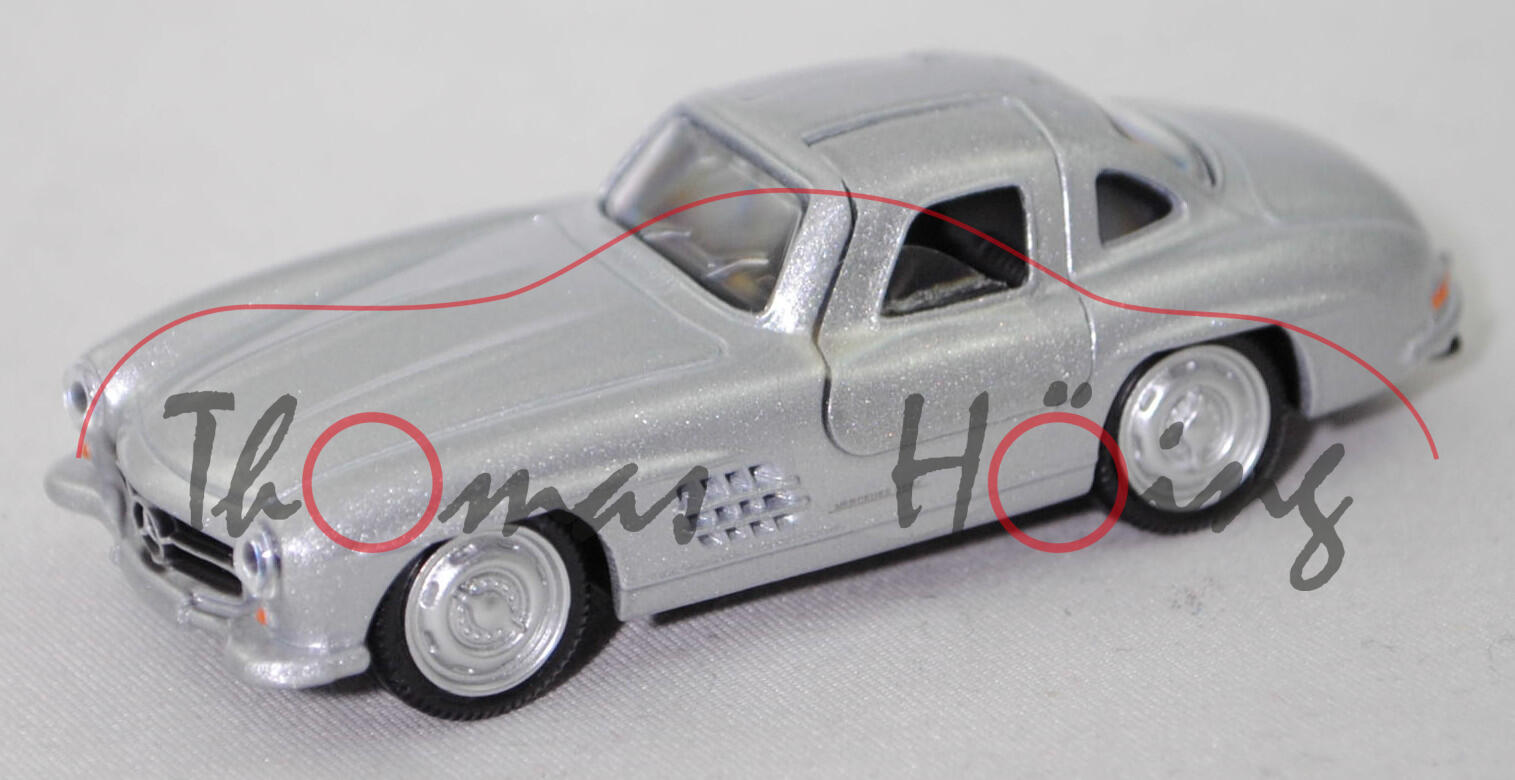 Mercedes-Benz 300 SL (Baureihe W 198, Modell 1954-1957), silbergraumetallic, Norev CLASSIC, 1:64, mb