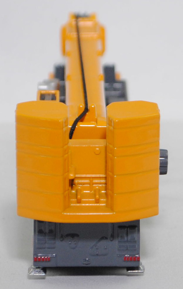00000 LIEBHERR LTM 1400-7.1 Mobilkran (1. Generation, Modell 2005-2022), chromgelb/blaugrau, LIEBHERR, Bpr. ohne Adresse, ohne Chargennummer, SIKU SUPER, 1:87, L17mpK