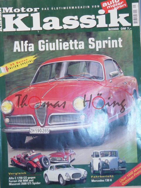 Motor Klassik, Heft 9, September 2000