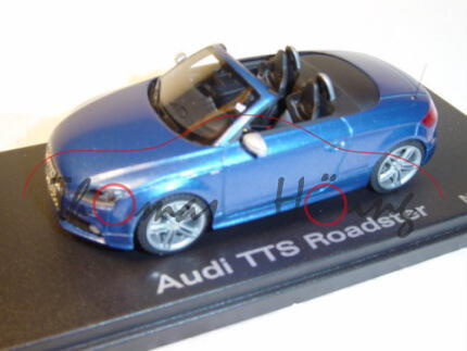 Audi TTS Roadster, Mj. 07, sprintblau, Looksmart, 1:43, Werbeschachtel (limitierte Auflage 500 Stück