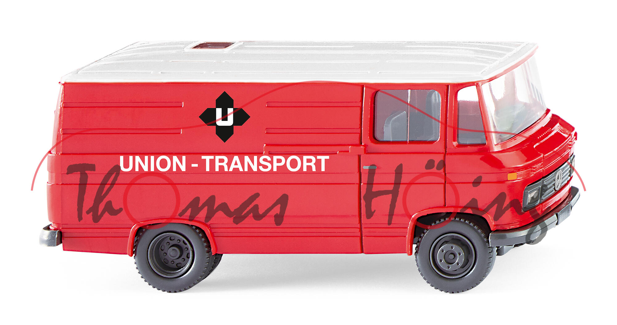 Mercedes-Benz L 406 D Kastenwagen (Modell 1968-1974), rot, UNION-TRANSPORT, Wiking, 1:87, mb