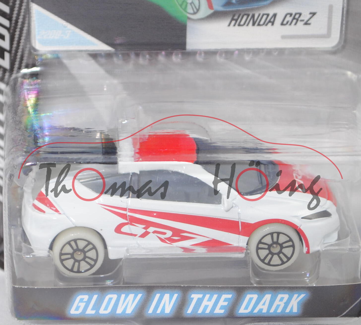 Honda CR-Z 1.5 IMA (Mod. 10-13) (Nr. 220B-3), weiß/rot, majorette, 1:55, mb (LIMITED EDITION Serie 4