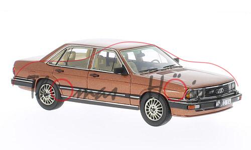 Audi 200 5T (C2, Typ 43), Modell 1980-1982, kupfermetallic, innen beige, NEO, 1:43, PC-Box