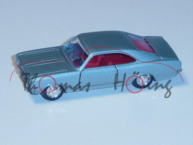 Opel Commodore GS, hell-blaumetallic, Schuco, 1:66, mb