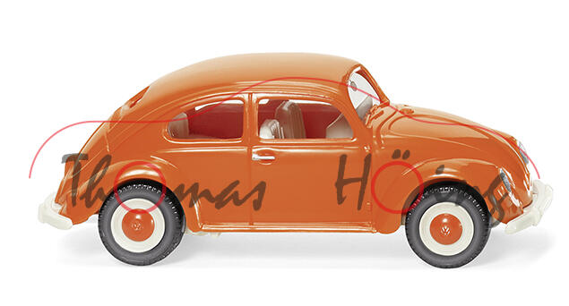 VW Käfer 1100 (Modell 1946-1951), orange, Wiking, 1:87, mb (Limited Edition 100 YEARS SIEPER)