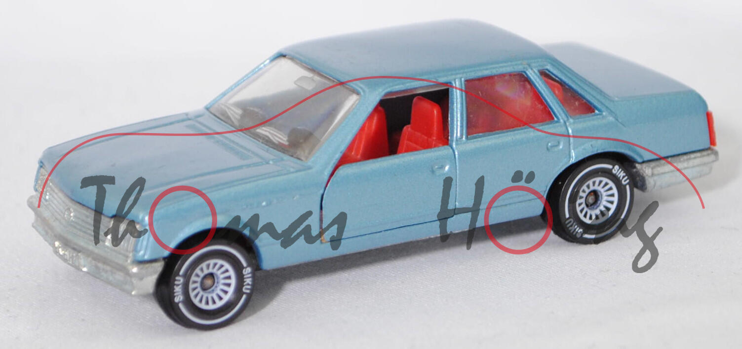 06402 HU Opel Senator 3.0 E (1. Generation, Typ A1, Modellcode 29, Vorfacelift, Modell 1978-1981), hellblaumetallic, Hungary, B4, SIKU Ungarn / Metchy, 1:59, m (Limited Edition)